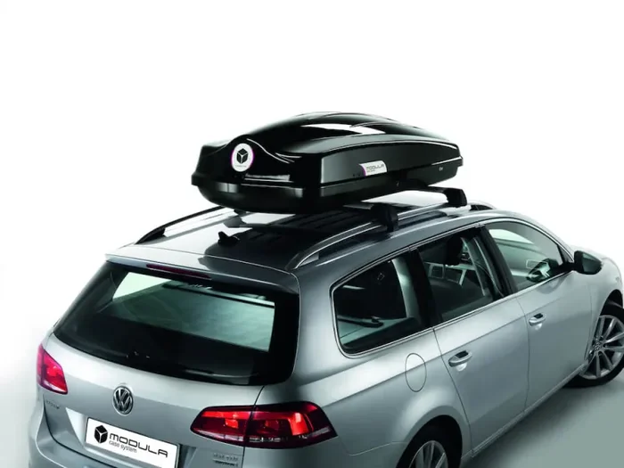 Box Cofano Auto Portatutto da Tetto da 340L a 580L Modula CS Ciao Nero Moda - immagine 2