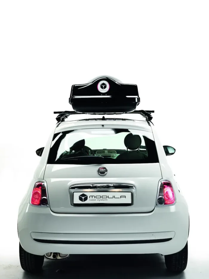 Box Cofano Auto Portatutto da Tetto da 340L a 580L Modula CS Ciao Nero Moda - immagine 3