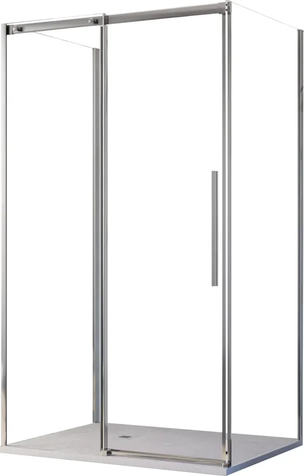 Box Doccia 3 Lati 1 Anta Scorrevole in Cristallo Trasparente 8mm H200 Bonussi Eliane Online