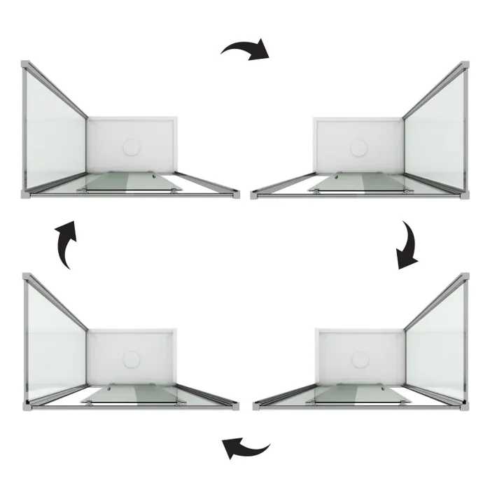 Box Doccia Angolare 1 Anta Scorrevole In Cristallo Opaco 6mm H185 Fosterberg Kolding Duo Varie Misure - immagine 2