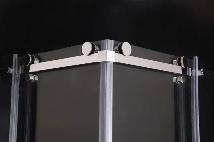 Box Doccia Angolare 2 Ante Scorrevoli in Cristallo Trasparente 8mm H200cm Destra/Sinistra Vorich Sly Lux Varie Misure - immagine 2