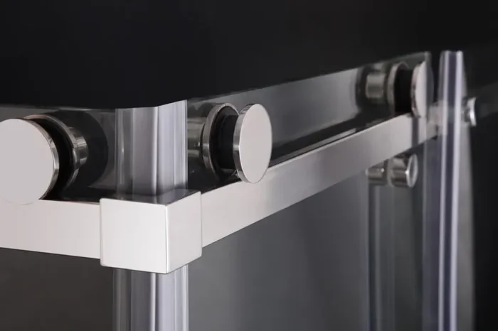 Box Doccia Angolare 2 Ante Scorrevoli in Cristallo Trasparente 8mm H200cm Destra/Sinistra Vorich Sly Lux Varie Misure - immagine 3