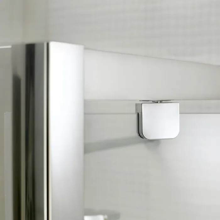 Box Doccia Angolare 70×75 cm 1 Anta Battente in Cristallo Opaco 6mm H198 Fosterberg Aalborg Duo - immagine 3