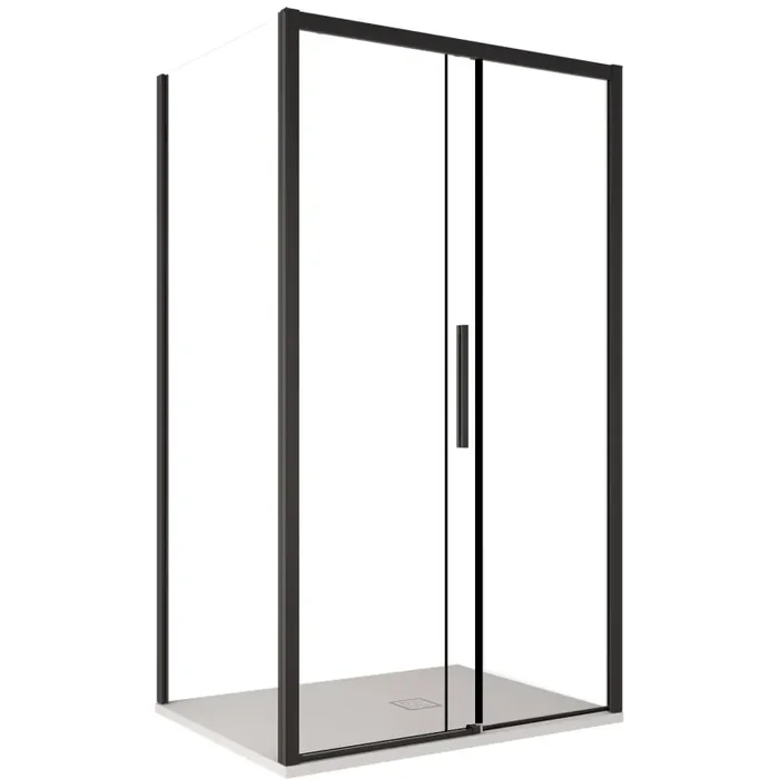 Box Doccia Angolare 80×130 cm 1 Anta Scorrevole in Cristallo Trasparente 6mm H195 Bonussi Eliane