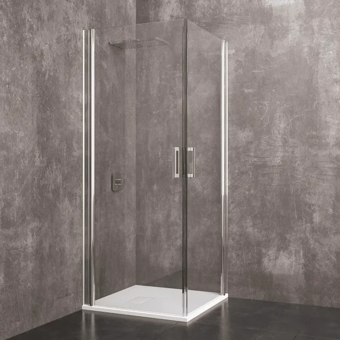 Box Doccia Angolare in Cristallo Trasparente 6mm H190 Rizzetti Xilos Varie Misure Vendita calda online