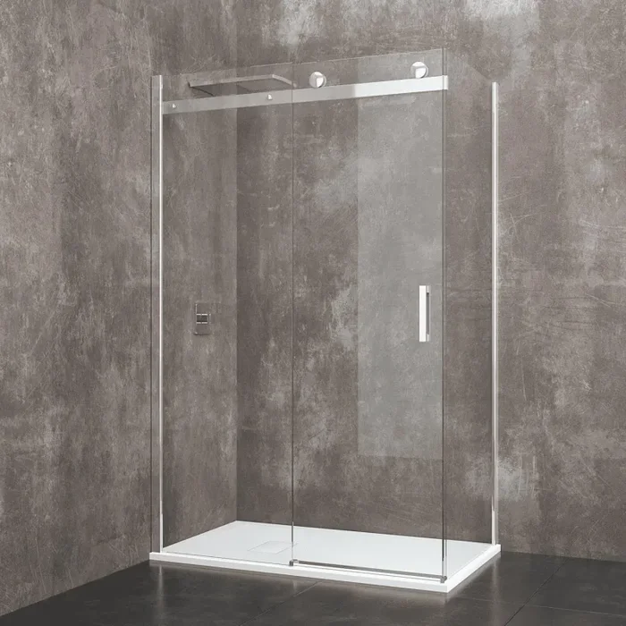 Box Doccia Angolare in Cristallo Trasparente 8mm H190 Rizzetti Shangai Varie Misure - immagine 2