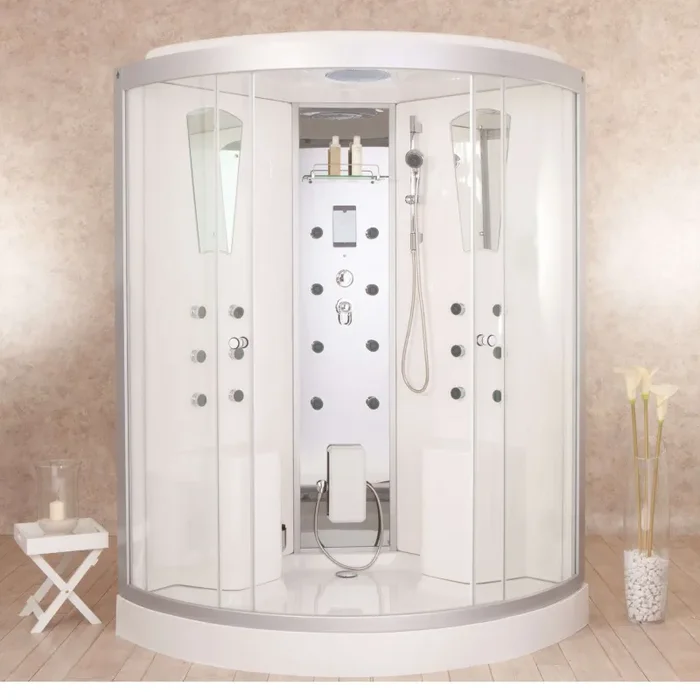 Box Doccia Idromassaggio 130×130 cm 2 Posti Multifunzione H220 Vorich Space