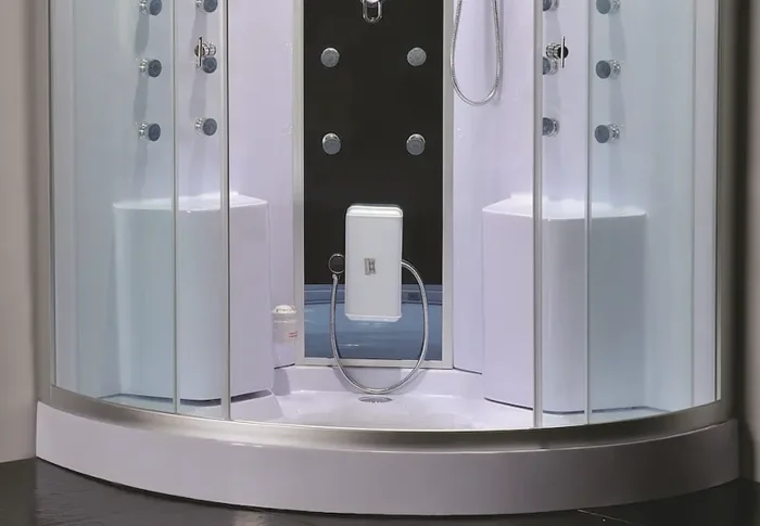 Box Doccia Idromassaggio 130×130 cm Sauna e Bagno Turco Vorich Space - immagine 3