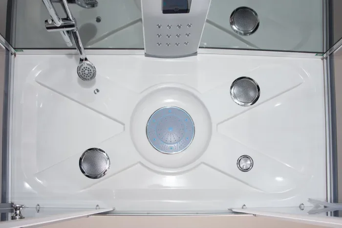 Box Doccia Idromassaggio Multifunzione 150×150 cm Vasca e Sedute Vorich Junior Moda - immagine 2