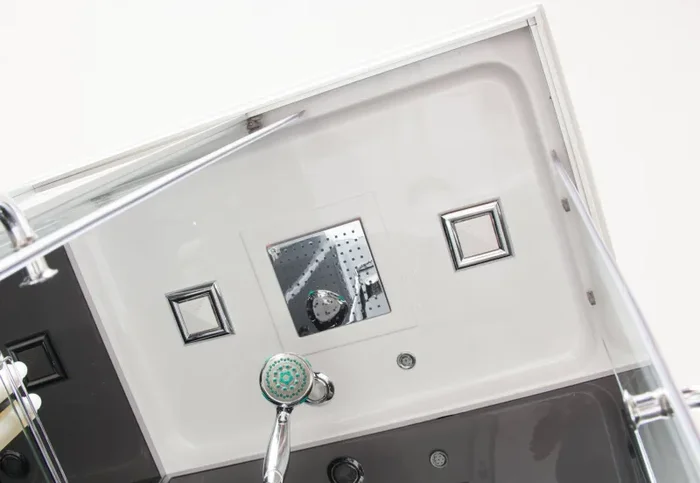 Box Doccia Idromassaggio Multifunzione Ingresso a Destra Vorich Black Air Varie Misure - immagine 2