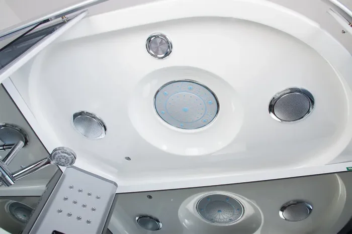 Box Doccia Idromassaggio Vasca Sauna e Bagno Turco Ingresso a Destra 130x85cm Vorich Florence - immagine 2