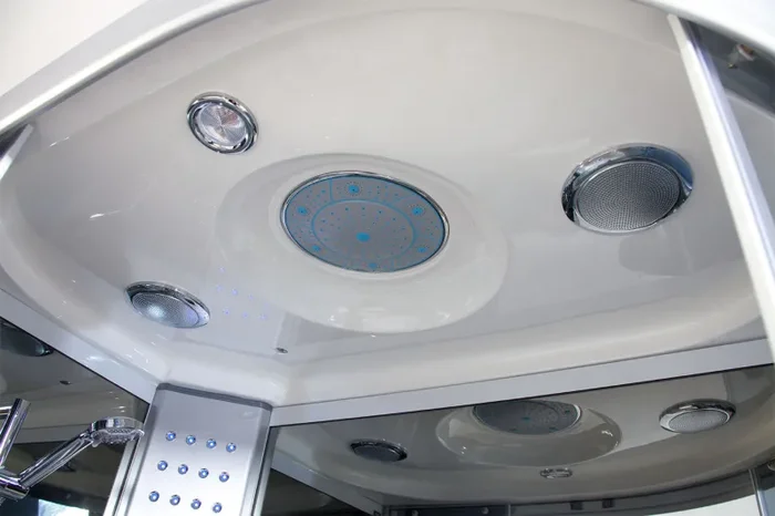 Box Doccia Idromassaggio Vasca Sauna e Bagno Turco Ingresso a Sinistra 130x85cm Vorich Florence Moda - immagine 2