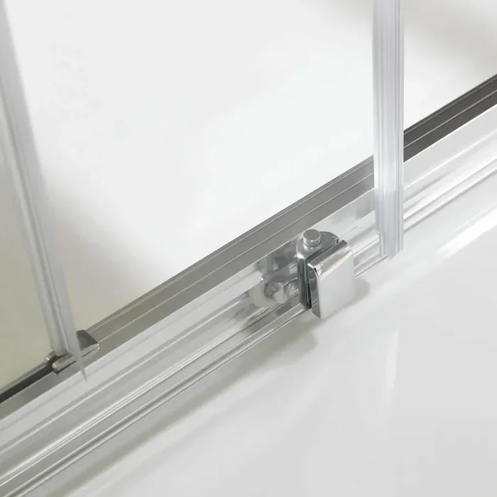 Box Doccia Rettangolare 2 Ante Scorrevoli in Cristallo Trasparente 6mm H198 Fosterberg Viborg Duo Varie Misure - immagine 3