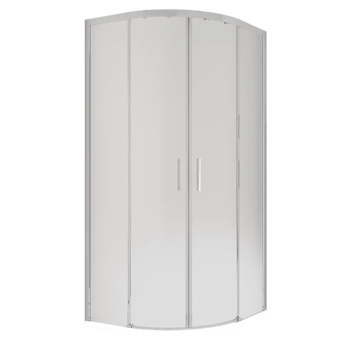 Box Doccia Semicircolare 2 Ante Scorrevoli in Cristallo Acidato 6mm H195 Bonussi Lucy Varie Misure