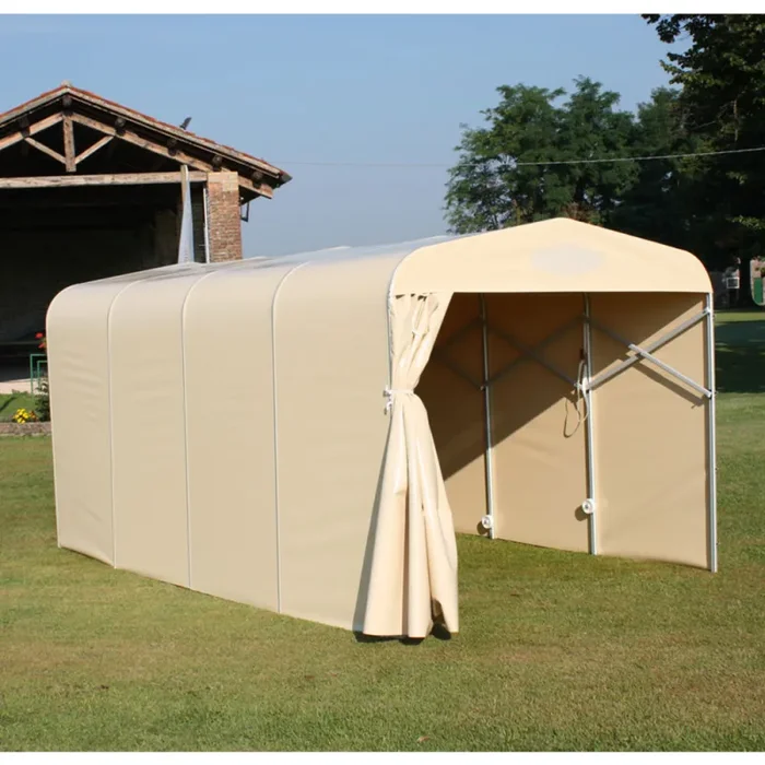 Box Tunnel Base 412x250xh215 cm Copertura in PVC per Auto Maddi Verde - immagine 2