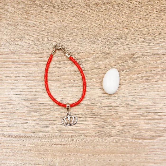 Bracciale Cordoncino Sottile con Corona