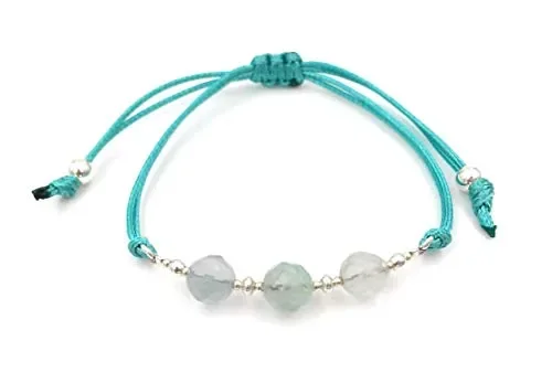 Bracciale in argento e fluorite Vendita calda