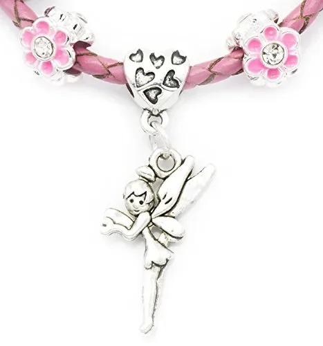 Bracciale in pelle rosa per bambine “My first Fairy” sacchetto regalo di… - immagine 3