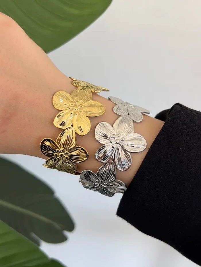 Bracciale Rigido Flower