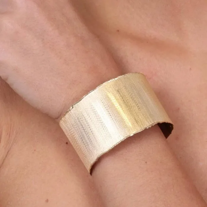 Bracciale Rigido Graffiato in Argento 925 - immagine 2