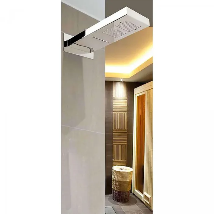 Braccio Doccia Bagno Soffione Incassato in Acciaio Ama Luxury Ninfe - immagine 3