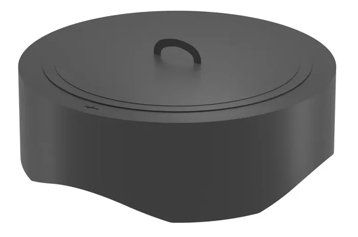 Braciere a Legna da Giardino Ø100×30 cm in Acciaio Black 1000 Round Nero