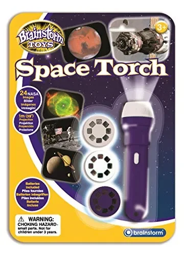 Brainstorm Toys, Torcia con proiettore Spaziale Space Torch, Gioco educativo