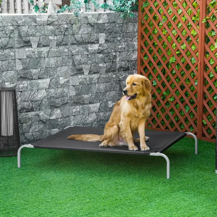 Brandina per Cani e Gatti 130x90x20 cm in Tessuto Oxford Nero - immagine 2