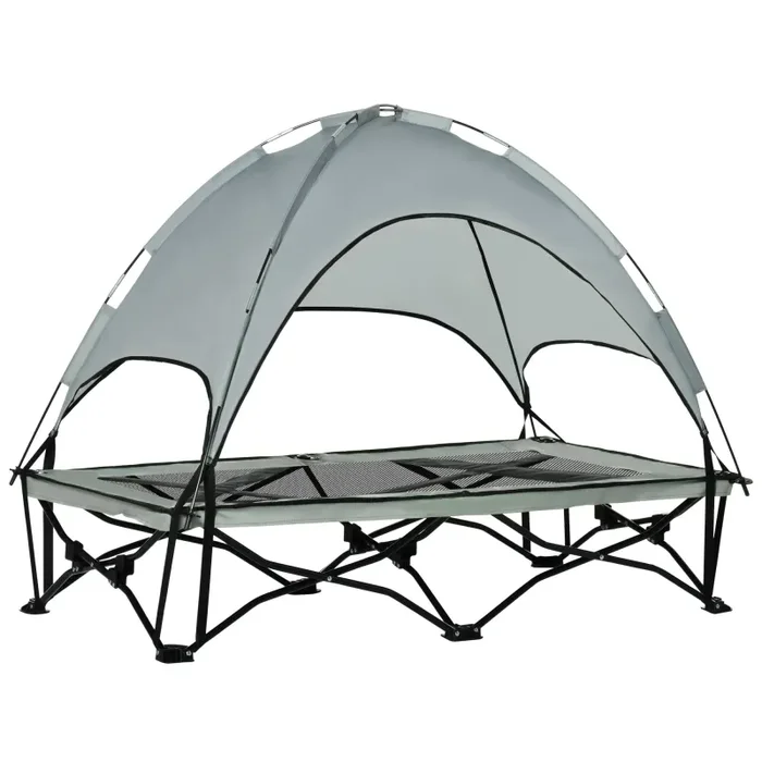 Brandina Pieghevole per Cani con Tettuccio Grigia