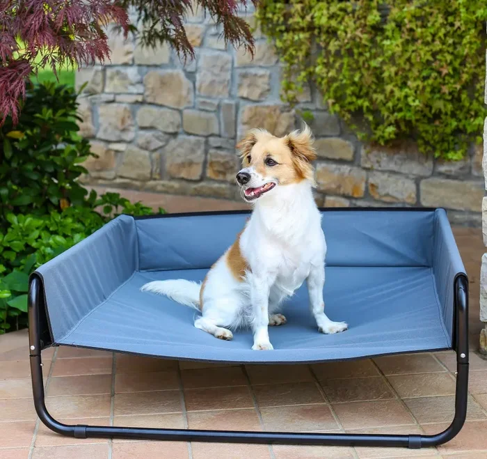 Brandina Pieghevole per Cani e Gatti in Tessuto Comfort Grigia - immagine 2