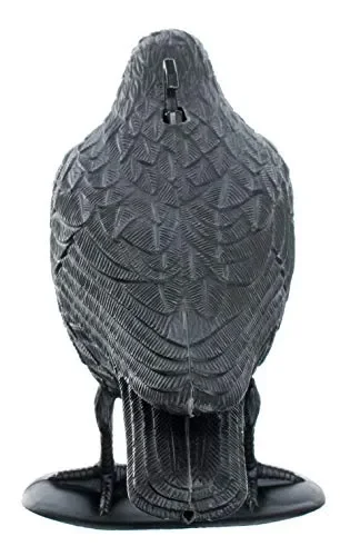 Brandsseller Set 3 Statuetta di Corvo 36 cm Neri 3 Pezzi Corvo Finto Spaventapasseri - immagine 3