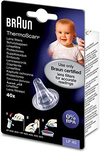 Braun Cappucci per Termometri, 40 Pezzi