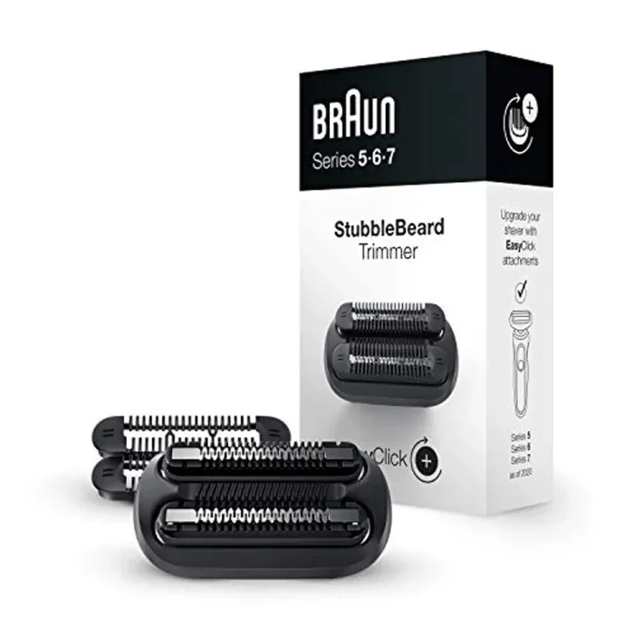 Braun EasyClick Regolabarba Uomo, per Rasoio Elettrico Rifinitore Barba, Accessorio Compatibile con Nuova Generazione Series 5, 6 e 7, Rifinitore Corpo, Nero