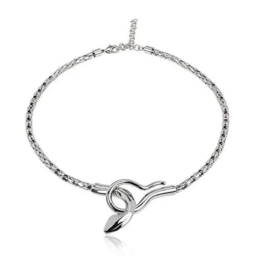 BREIL Collezione Cobra in Acciaio Lucido – Collana, Bracciale e Orecchini