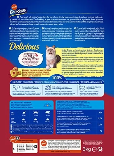 Brekkies Cibo Delizioso per Gatti con Una Selezione di Pollame e Verdure – 3… - immagine 3