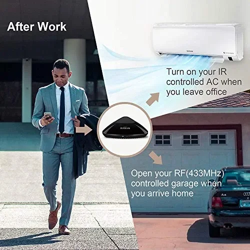 Broadlink RM Pro+ WiFi Smart Home Hub, IR RF Automazione Telecomando - immagine 2