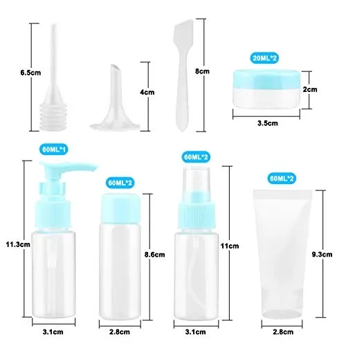 BROTOU 14 Pezz Bottigliette da viaggio Set Aereo Contenitori Viaggio per… - immagine 3