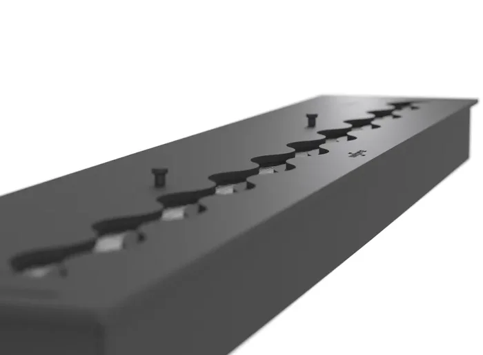 Bruciatore a Bioetanolo da Incasso 120x20x7,5 cm Black Burner 1200 Nero - immagine 3