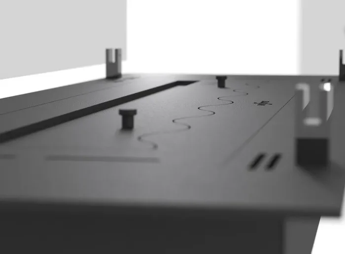 Bruciatore a Bioetanolo da Incasso 120x32x15 cm Insert Slim 1200 Nero con Vetro - immagine 3