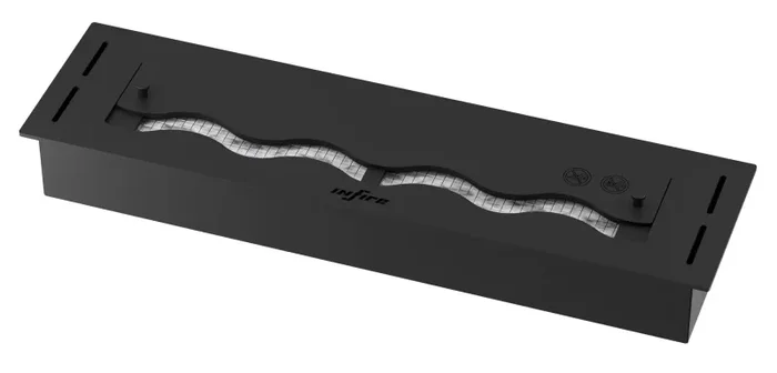 Bruciatore a Bioetanolo da Incasso 60x16x7,5 cm Black Burner 600 Nero In saldo