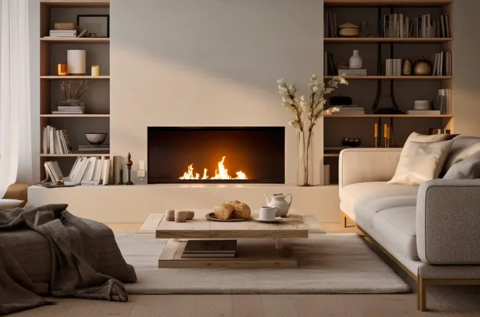 Bruciatore a Bioetanolo da Incasso 60x16x7,5 cm Black Burner 600 Nero In saldo - immagine 2