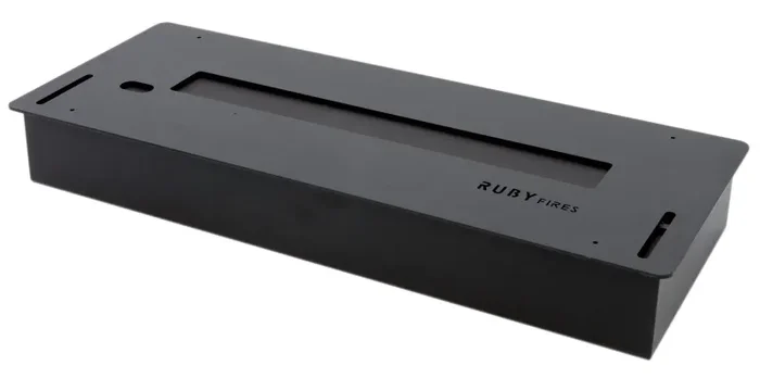 Bruciatore a Bioetanolo per Camini 2L 59,8×22,2 cm Ruby Fires Ceramic Burner 5820LB Nero