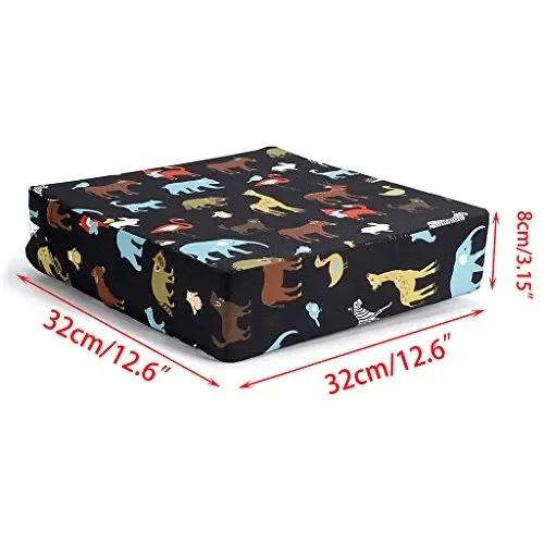 Btsky bambino infantili Kid smontabile rialzo regolabile Black+ Animal - immagine 2