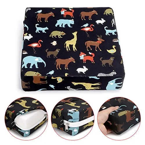 Btsky bambino infantili Kid smontabile rialzo regolabile Black+ Animal - immagine 3