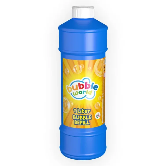 Bubble Word – Ricarica per Bolle di Sapone – 1L – Liquido Pronto all’Uso per giocabolle – Ipoallergenico – Senza Kathon e Privo di Glutine – Made in Italy, da 3 anni in su