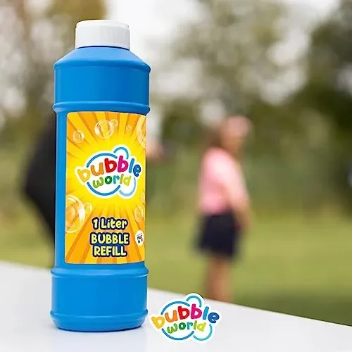 Bubble Word – Ricarica per Bolle di Sapone – 1L – Liquido Pronto all’Uso per giocabolle – Ipoallergenico – Senza Kathon e Privo di Glutine – Made in Italy, da 3 anni in su - immagine 2