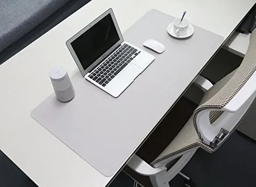 BUBM, tappetino per mouse impermeabile in similpelle, perfetto da Gray Online ora - immagine 2