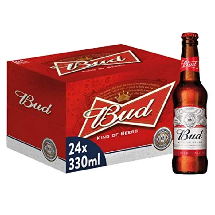 Bud Birra, Bottiglia – Pacco da 24 x 330 ml