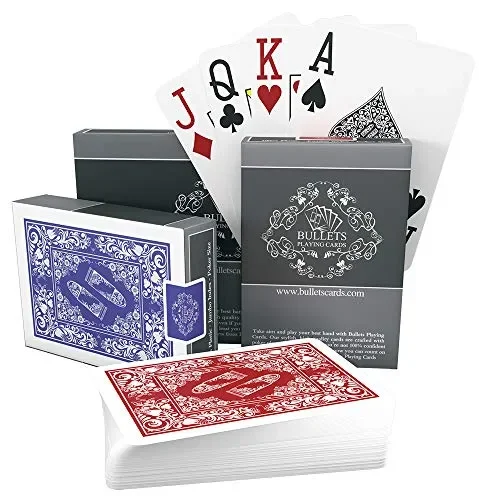 Bullets Playing Cards Carte Poker Professionali Plastificate impermeabili…