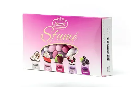 Buratti Confetti con Mandorle Tostate Ricoperte di Cioccolato, Bianco ai…